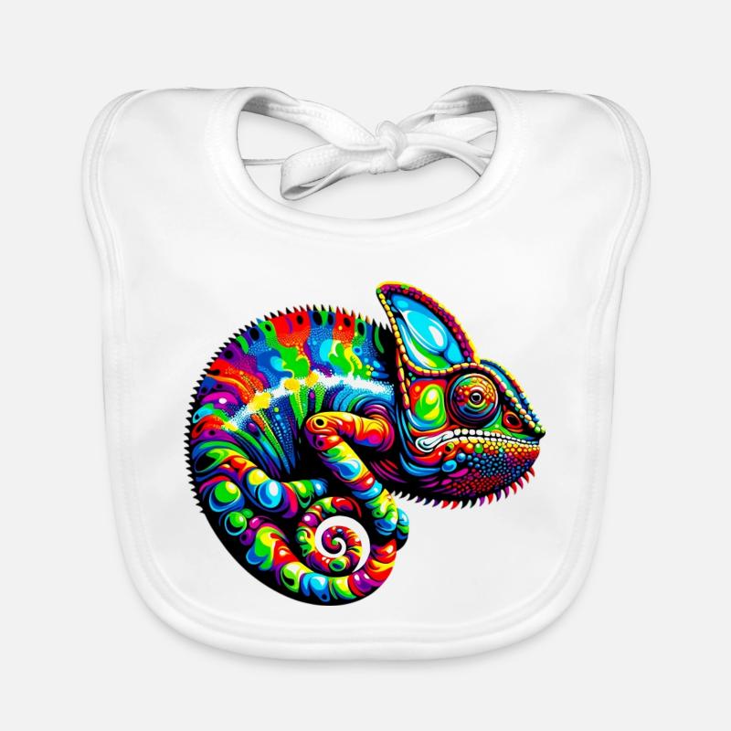 Caméléon Bavoir bio Bébé