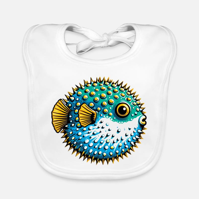 Kugelfisch Baby Bio-Lätzchen