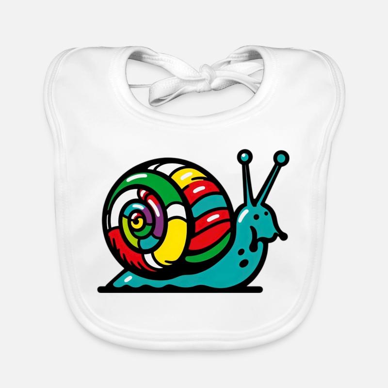 Escargot Bavoir bio Bébé