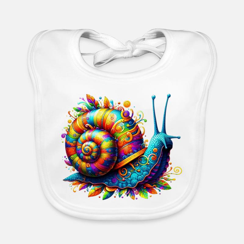 Escargot Bavoir bio Bébé