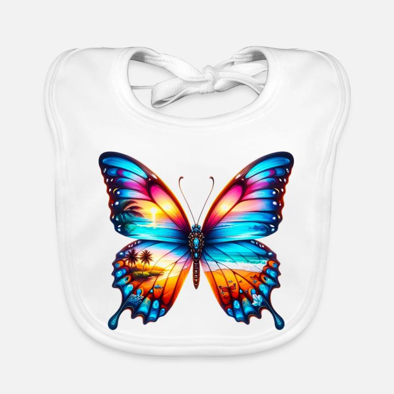 Schmetterling Baby Bio-Lätzchen