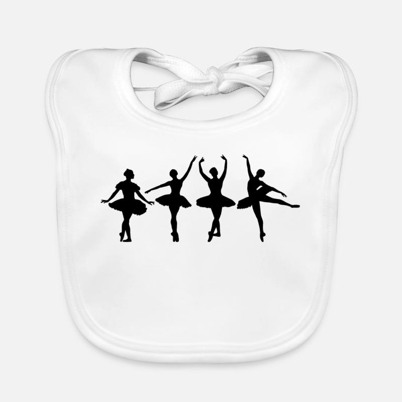 Ballett Mädchen Tanz Baby Bio-Lätzchen