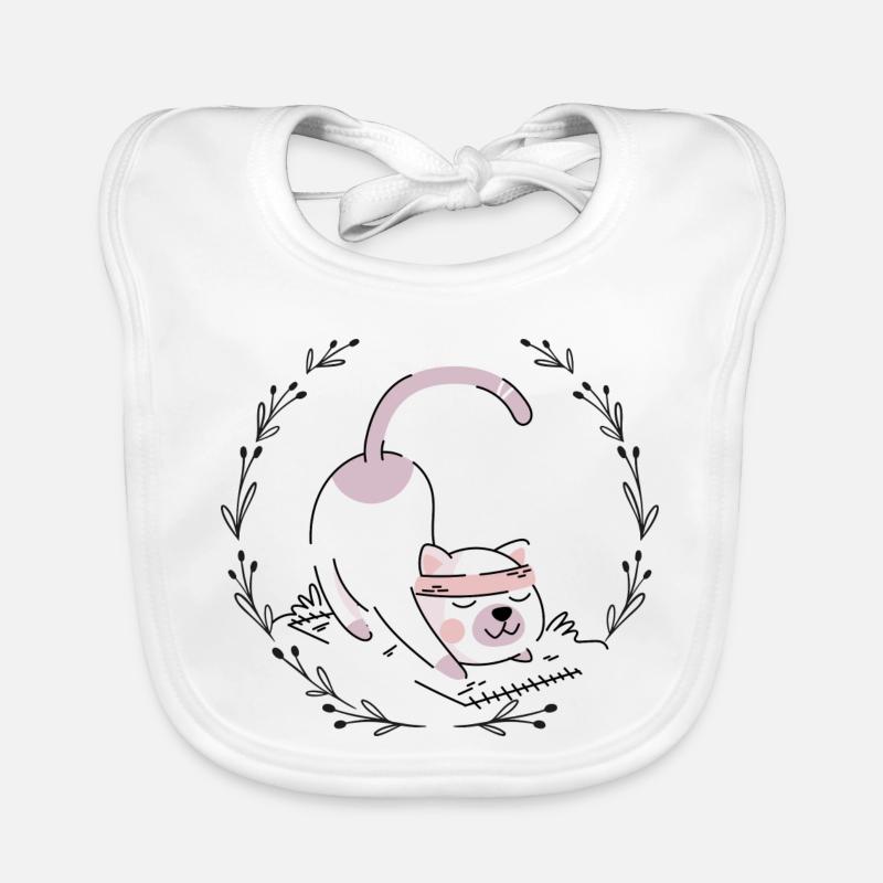 Rosa Welpe Augenbinde Charm Baby Bio-Lätzchen