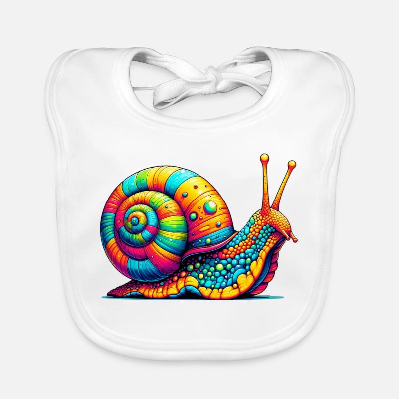 Schnecke Baby Bio-Lätzchen