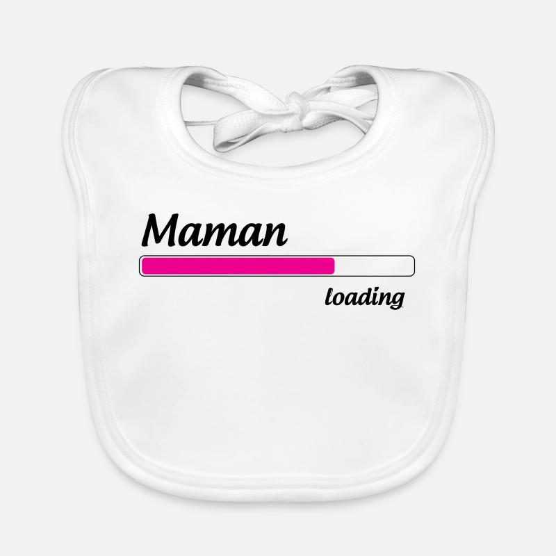 Mom loading... Please Wait - Mother-to-be Organic Baby Bibs