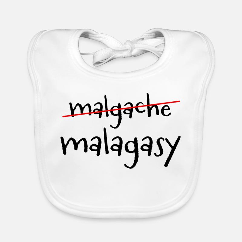 Diagonal Red Line Organic Baby Bibs