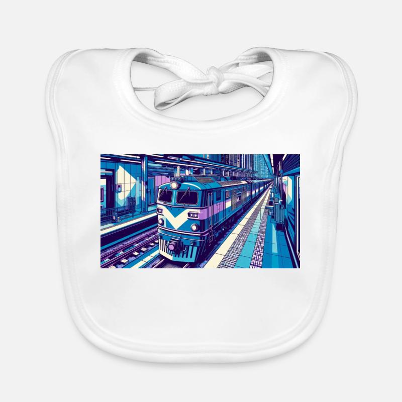 Train 2 4 Bavoir bio Bébé