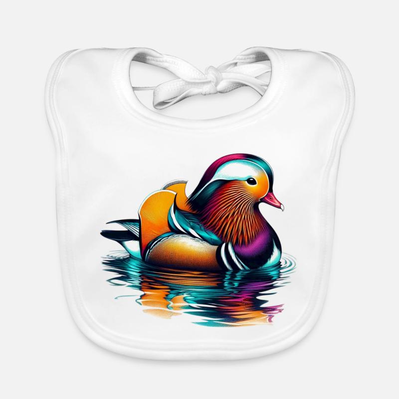Canard mandarin Bavoir bio Bébé