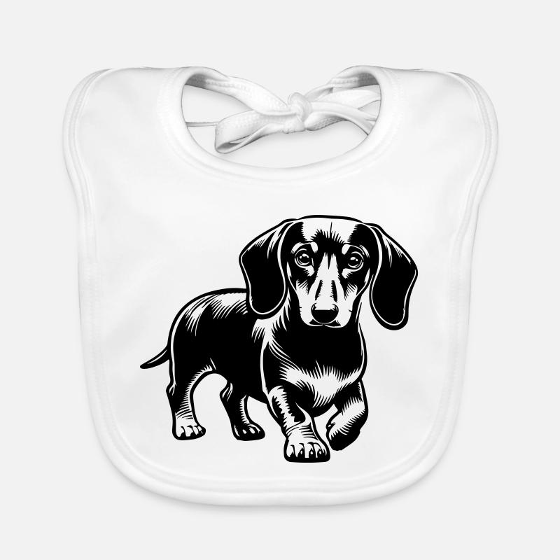 Dackel Baby Bio-Lätzchen