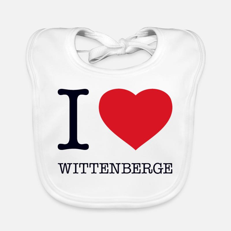 I LOVE WITTENBERGE Organic Baby Bibs