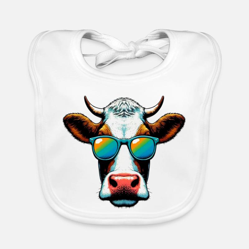 Vache Bavoir bio Bébé