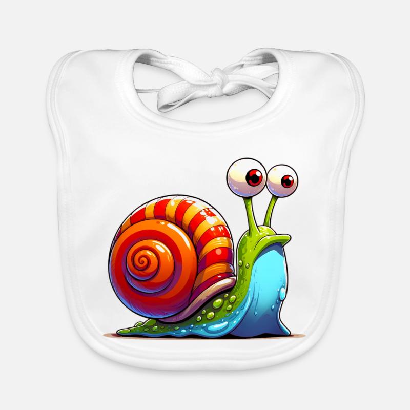 Escargot Bavoir bio Bébé