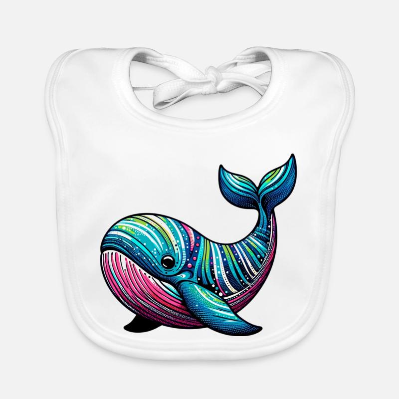 Baleine Bavoir bio Bébé