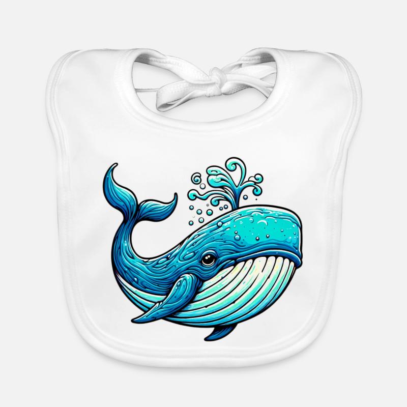 Whale Organic Baby Bibs