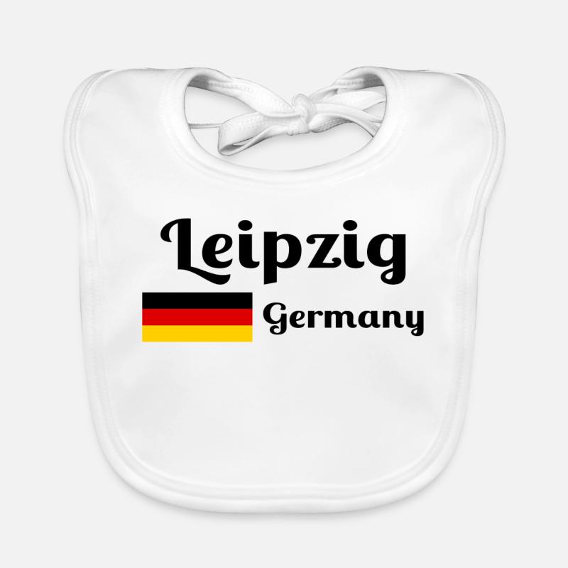 Leipzig, Deutschland - Stilvolle Drucke Baby Bio-Lätzchen