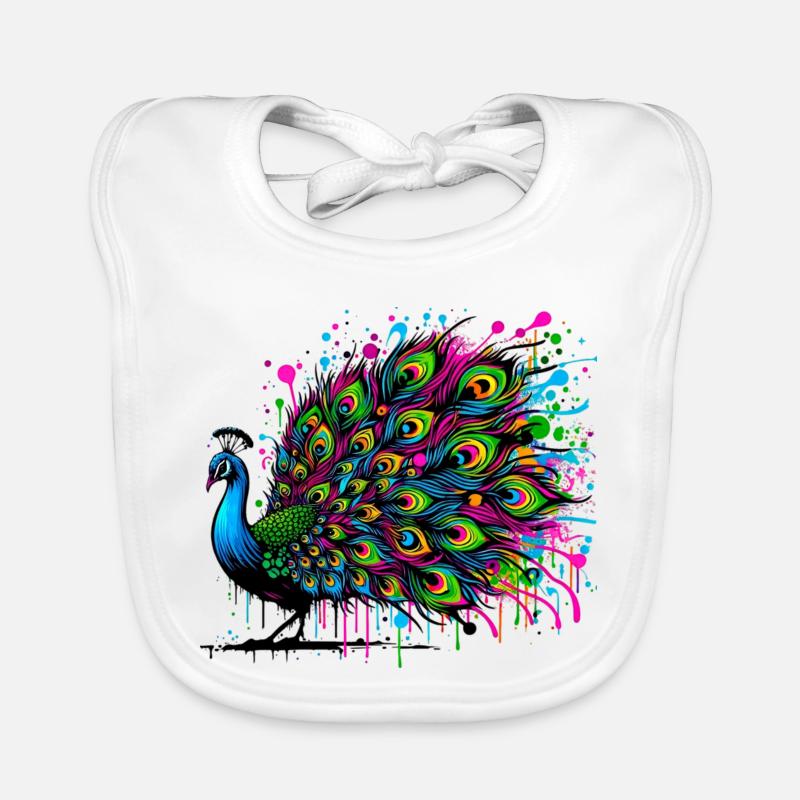 Pfau Baby Bio-Lätzchen