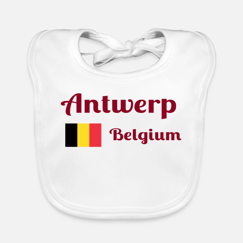 Antwerp Belgium- Stylish prints Organic Baby Bibs