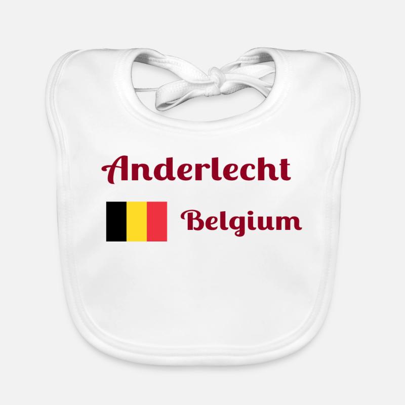 Anderlecht Belgique - Imprimés élégants Bavoir bio Bébé