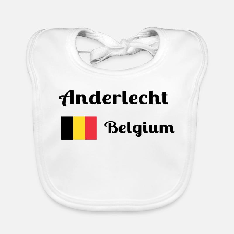 Anderlecht Belgique - Imprimés élégants Bavoir bio Bébé