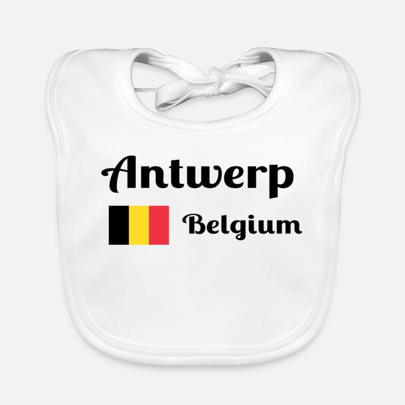 Antwerp Belgium- Stylish prints Organic Baby Bibs