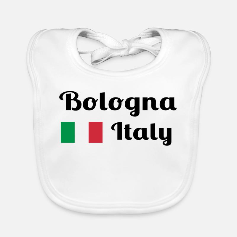 Bologne, Italie - Imprimés élégants Bavoir bio Bébé