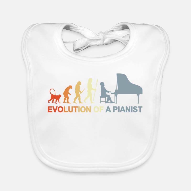 Évolution du piano Bavoir bio Bébé