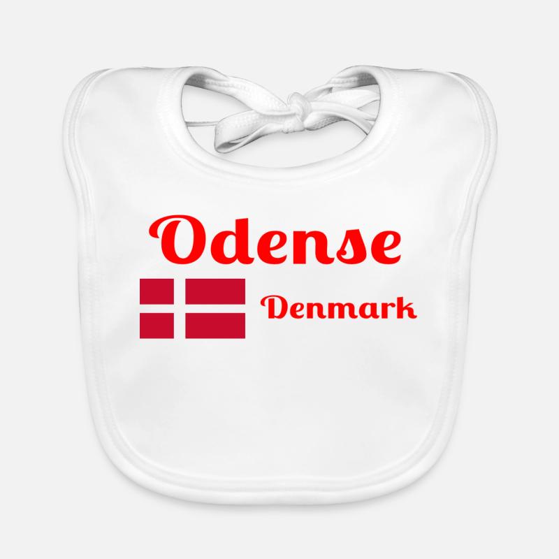 Odense Dänemark - Stilvolle Drucke Baby Bio-Lätzchen