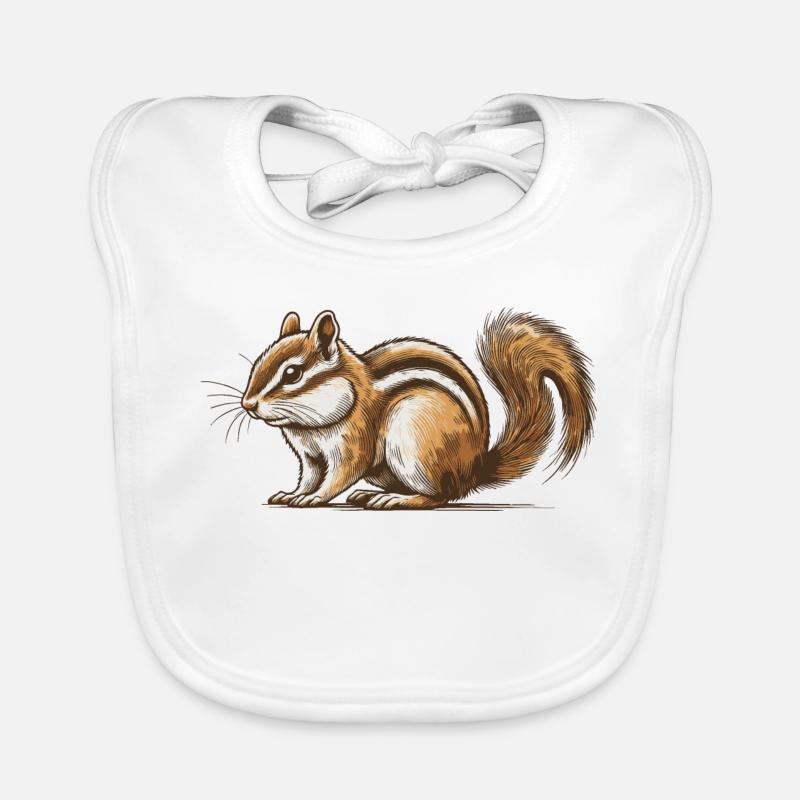 Chipmunk Organic Baby Bibs