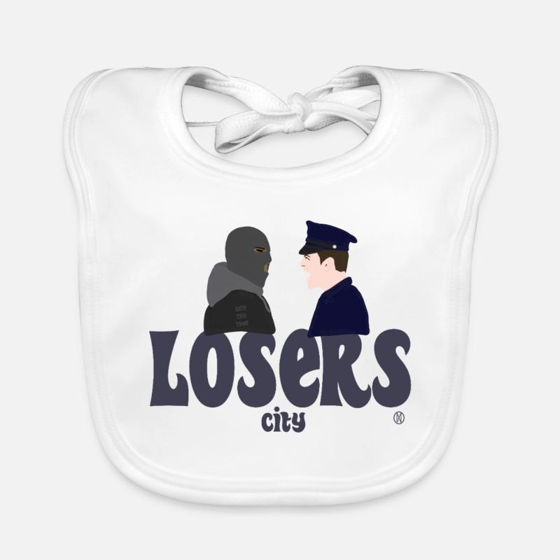 Menschen gegen Polizei Baby Bio-Lätzchen