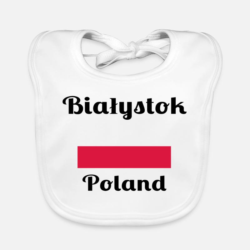 Białystok, Pologne - Imprimés élégants Bavoir bio Bébé