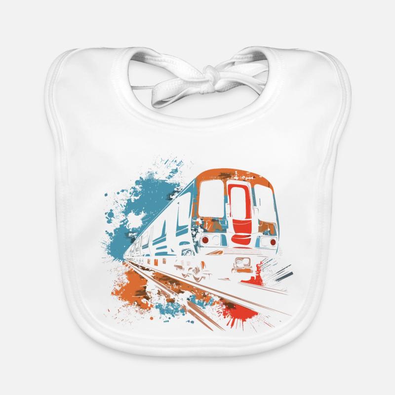 Chemin de fer Bavoir bio Bébé