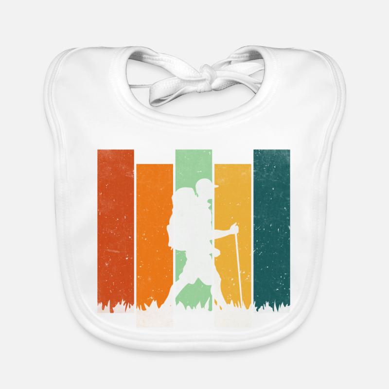 Retro Hiking Organic Baby Bibs