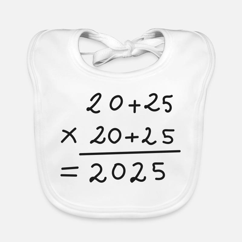 2025 Deux mille vingt-cinq Bavoir bio Bébé