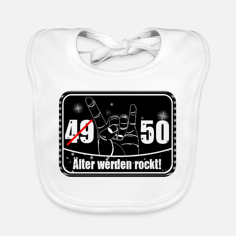 49/50 Alter rockt Baby Bio-Lätzchen