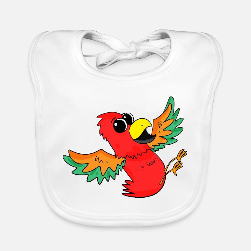 Perroquet Oiseau Coloré Mignon Bavoir bio Bébé