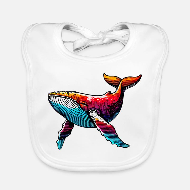 Whale Organic Baby Bibs