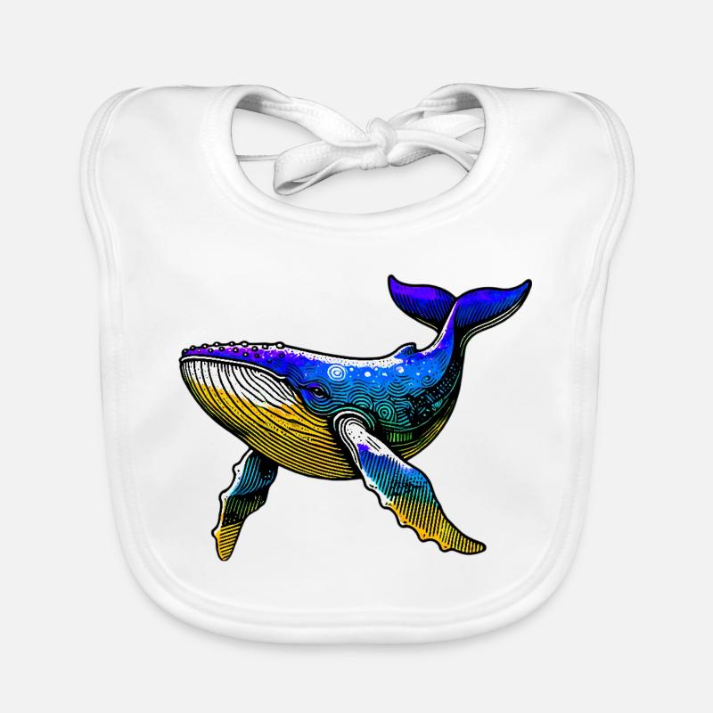 Baleine Bavoir bio Bébé