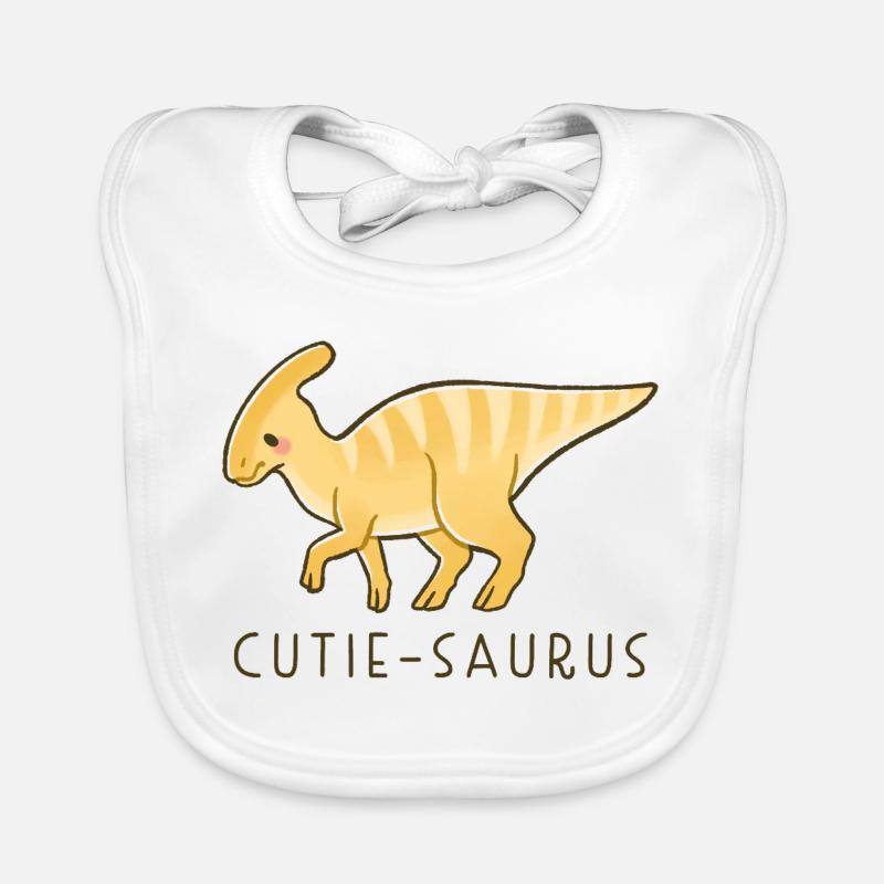 Süßer Dino Cutie-Saurus Baby Bio-Lätzchen