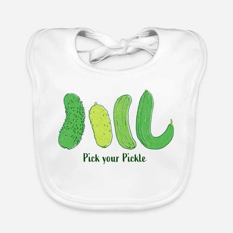 Choisissez votre cornichon : Art du concombre vert Bavoir bio Bébé