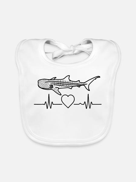 Walhai - Eleganz der Meere | Mind . Ocean . Nature - Baby Bio-Lätzchen - Weiß - Vorne