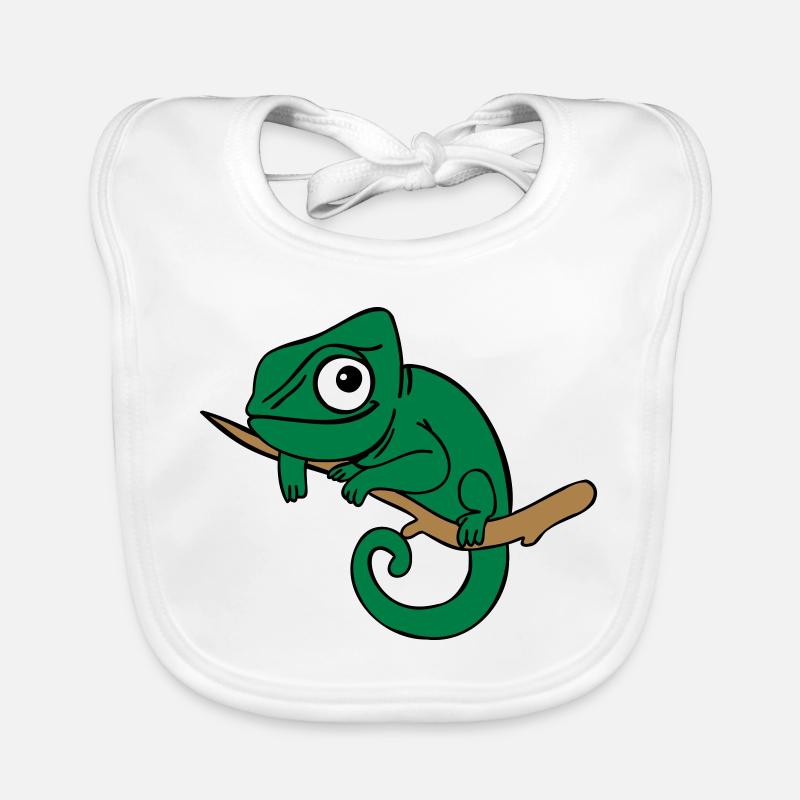 Lui le Caméléon, Tricolore Bavoir bio Bébé