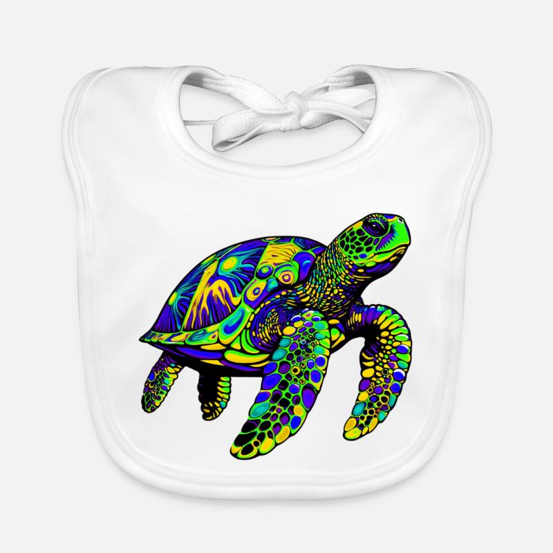 Sea turtle Organic Baby Bibs