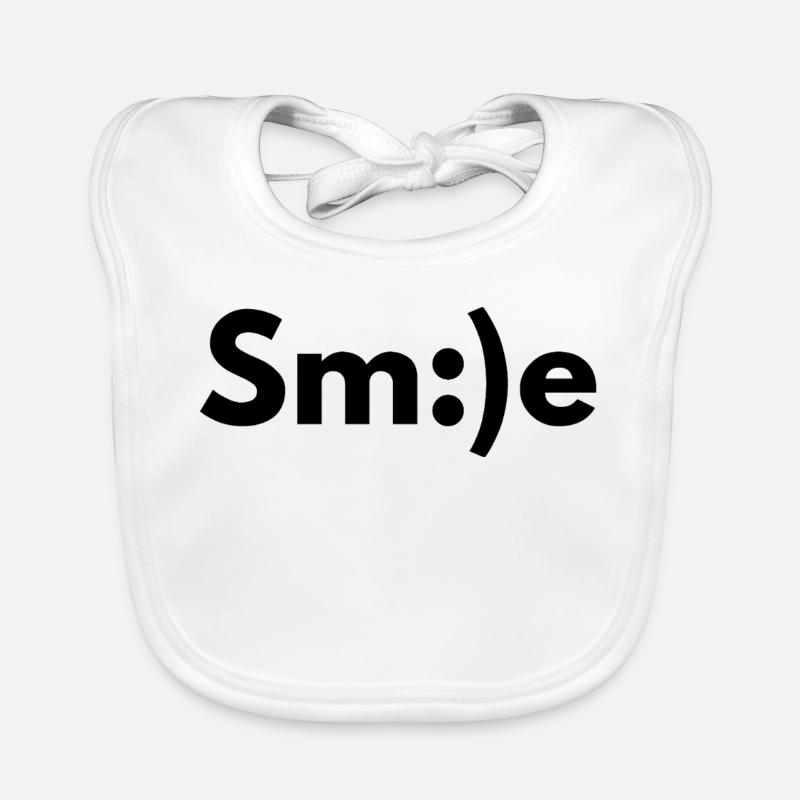 smiling, smiling, smiling Organic Baby Bibs