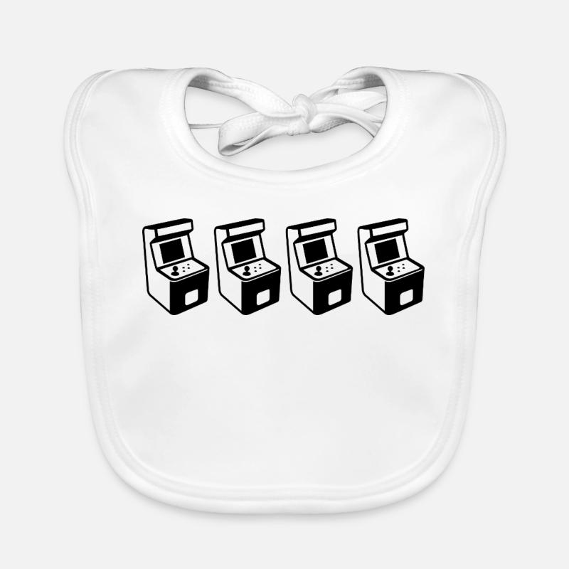 Arcade Machines Organic Baby Bibs