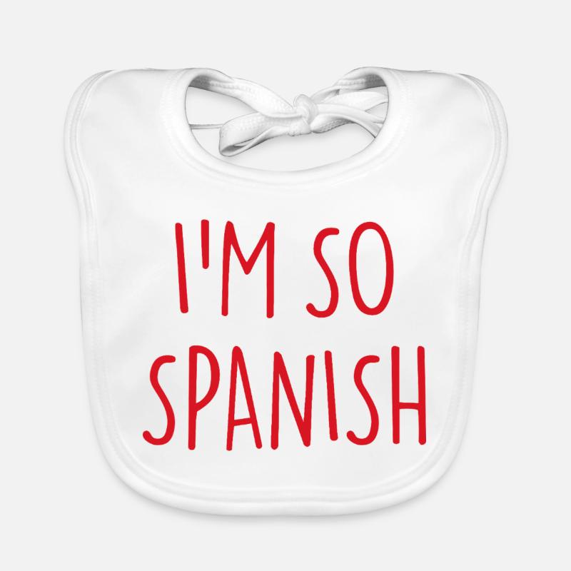 I'M SO SPANISH Spanisch Spanien Baby Bio-Lätzchen