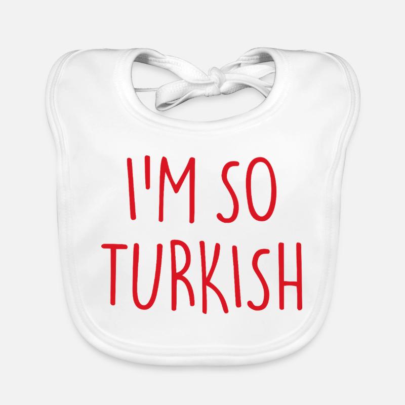 I'M SO TURKISH Turkish Turkey Organic Baby Bibs