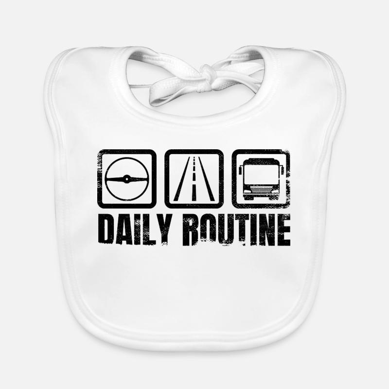 Busfahrer Routine Baby Bio-Lätzchen