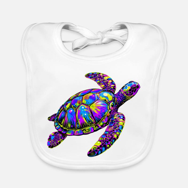 Sea turtle Organic Baby Bibs