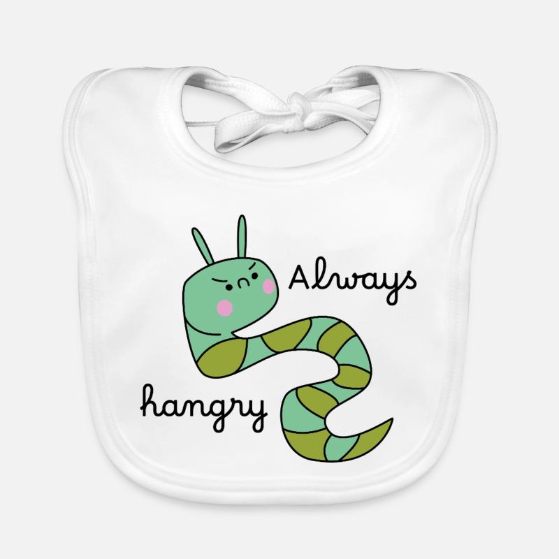 Grumpy Caterpillar – Lustige Cartoon-Raupe Bavoir bio Bébé