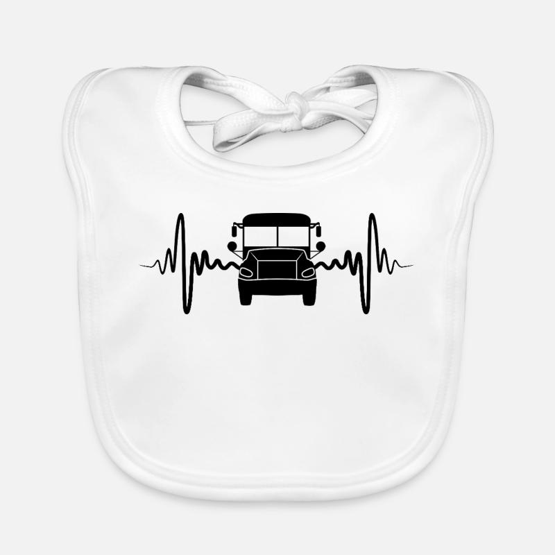 Bus de battement de cœur Bavoir bio Bébé
